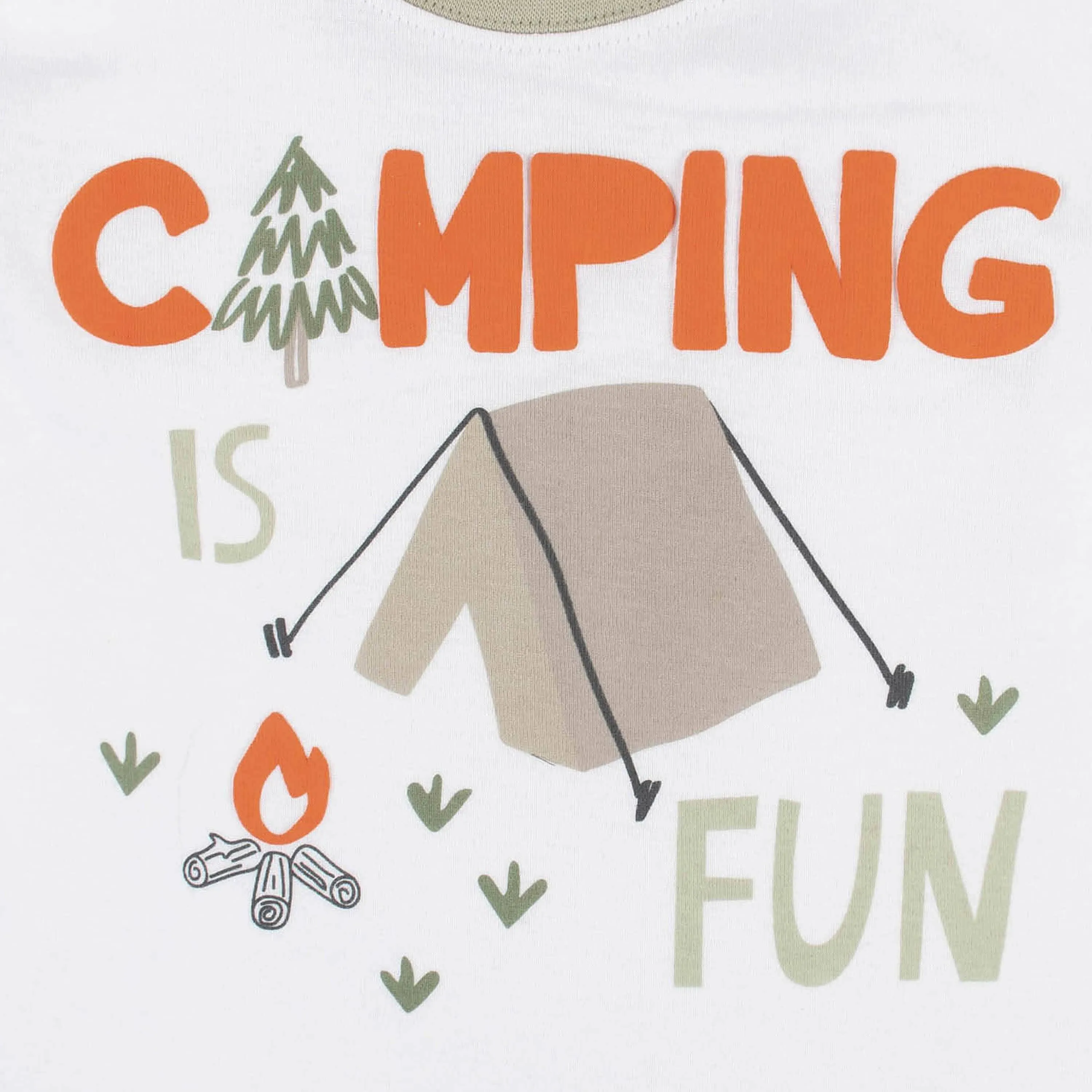 4-Piece Infant & Toddler Boys Camping Fun Tees, Shorts & Pants Set