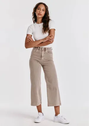 Audrey Super High-Rise Wide Leg Jeans - Cashmere