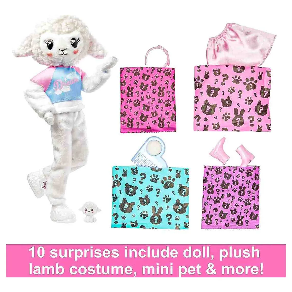 Barbie Cutie Reveal Cute Tees Doll Sweet Lamb