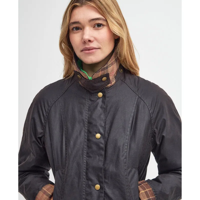 Barbour Beadnell Ladies Wax Jacket - Rustic