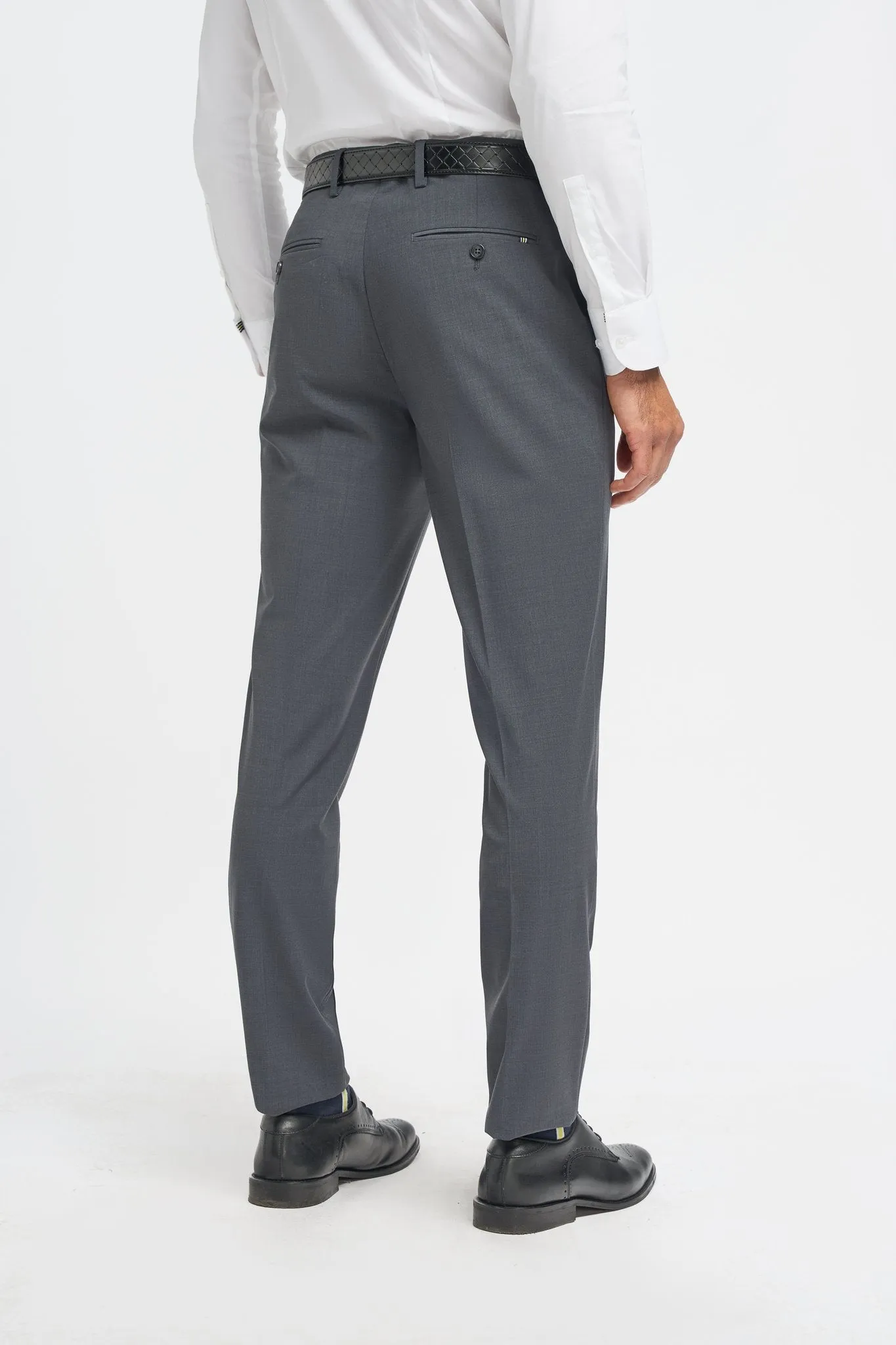 Bond Charcoal Three Piece Suit