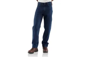 Carhartt, Flame-Resistant Signature Denim Jean-Relaxed Fit, FRB100, Denim