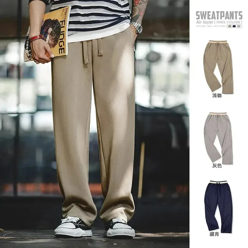 Casual Air Layer Sweatpants Cityboy Loose Straight Leg Sports Pants