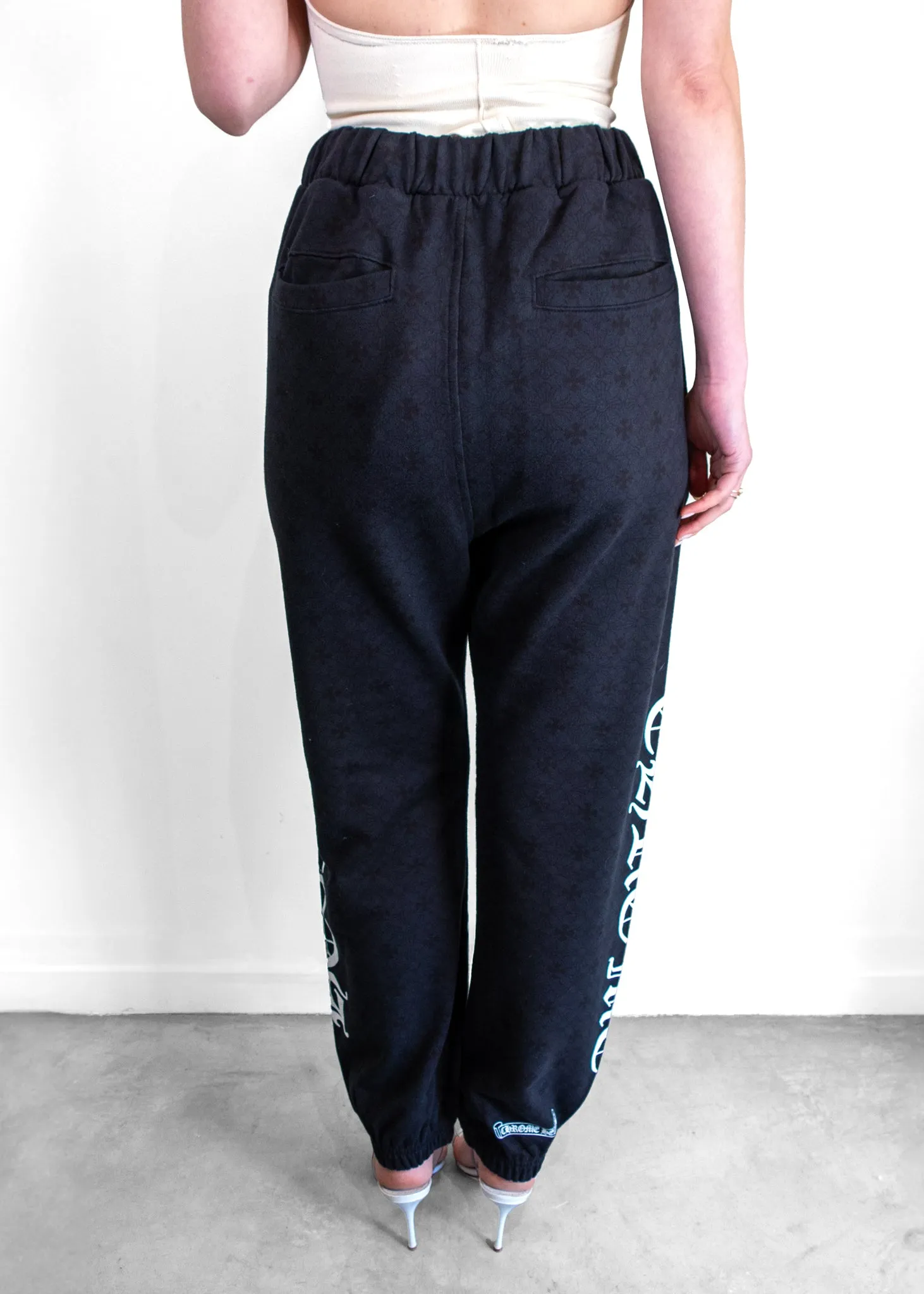 Chrome Hearts Black & White Logo Sweatpants