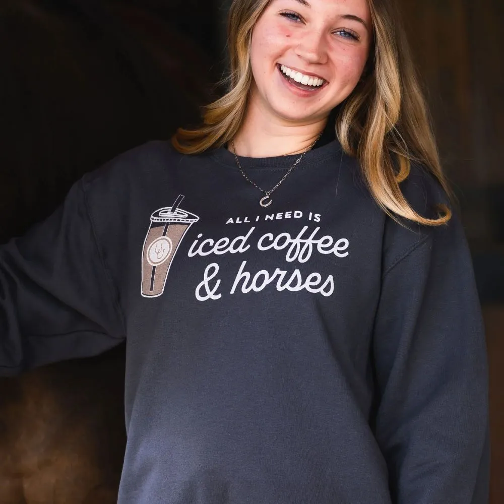 Dapplebay Iced Coffee & Horses Sweatshirt