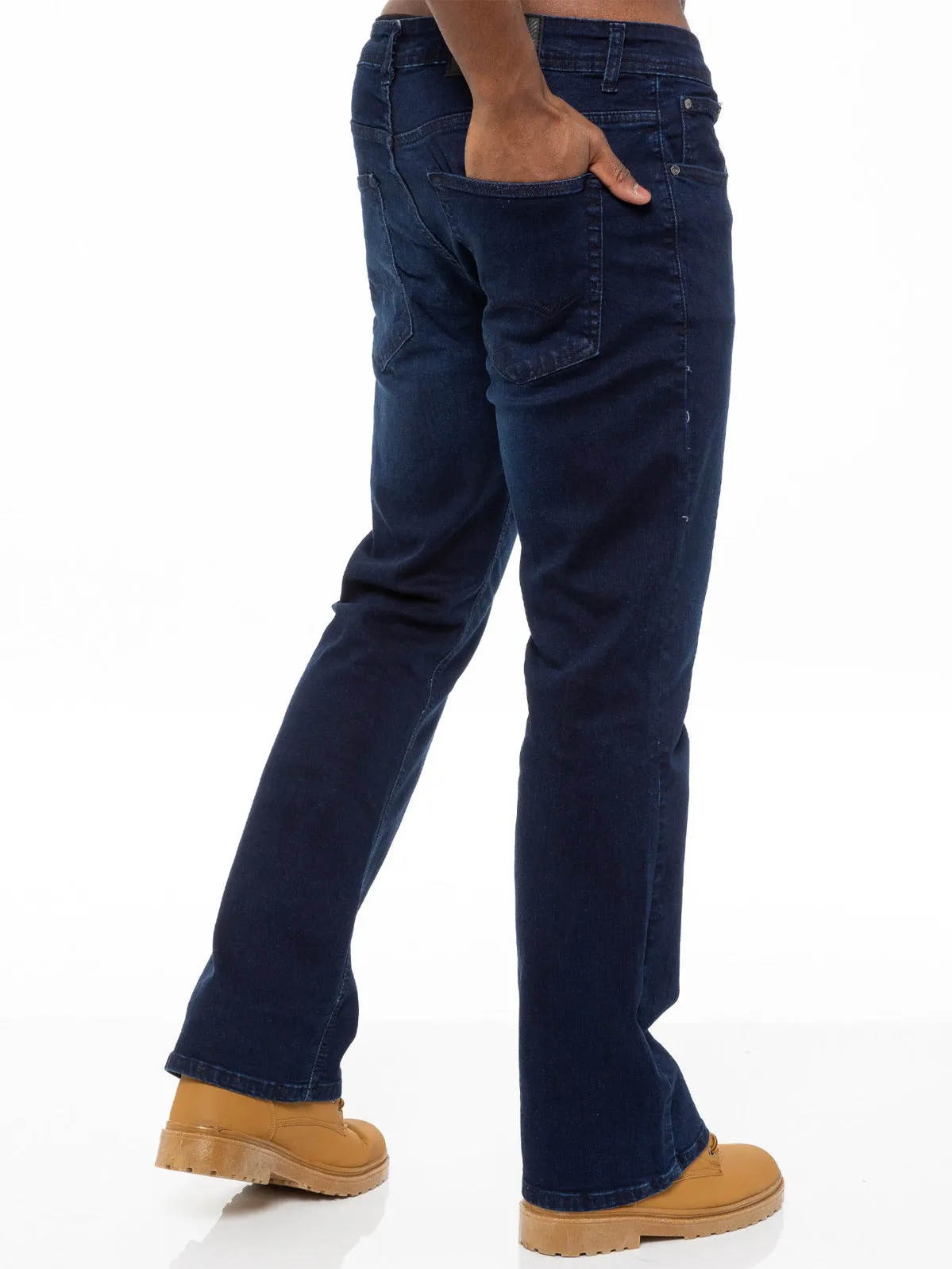 Designer Mens Bootcut Denim Jeans  | Enzo Designer Menswear