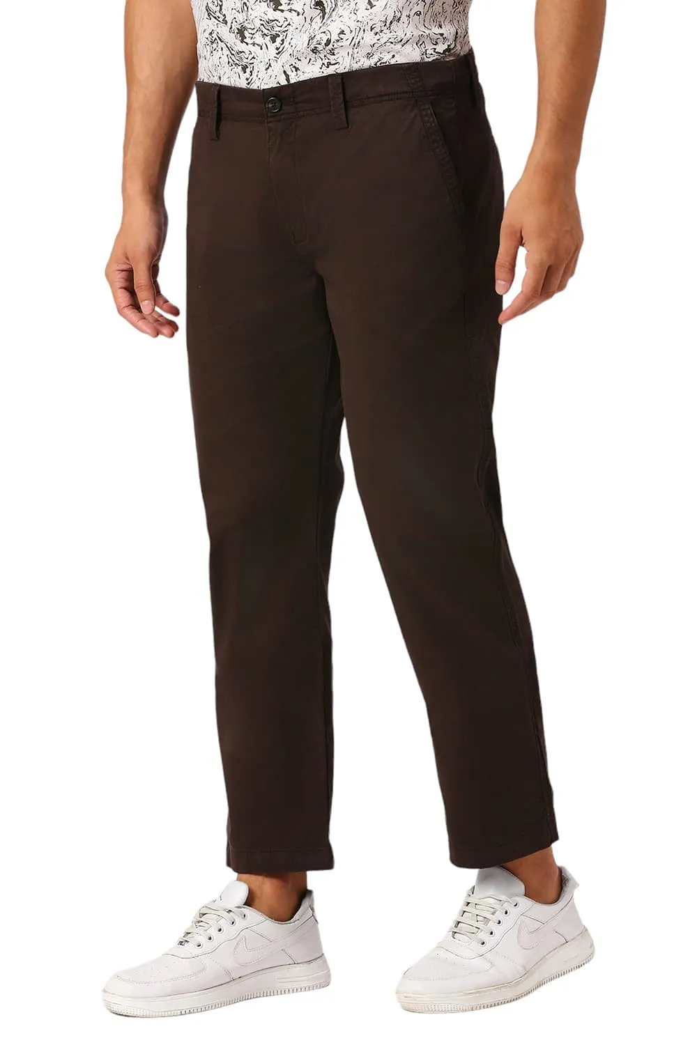 Drift Fit Corron Stretch Peach Twill Trousers