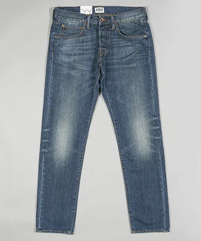 ED-55 Relaxed Tapered Mid Wash Denim