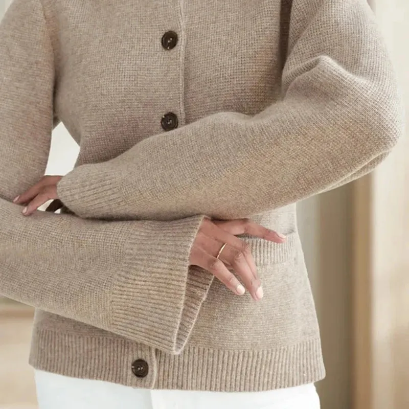 Elegant Wool Solid Sweaters