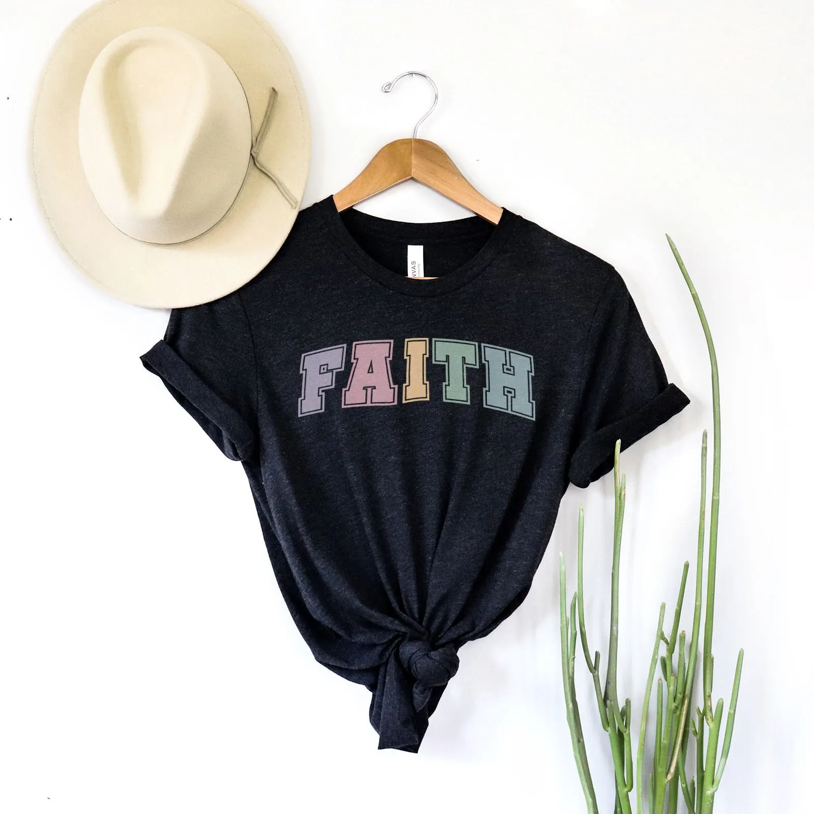 Faith Block Pastel Tee