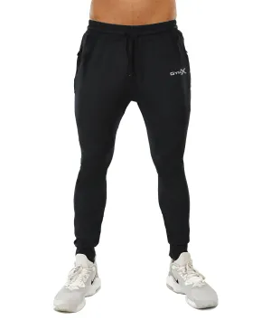 GymX Zurik Muscle Fit Black Sweatpants (Reflective Print)- Sale