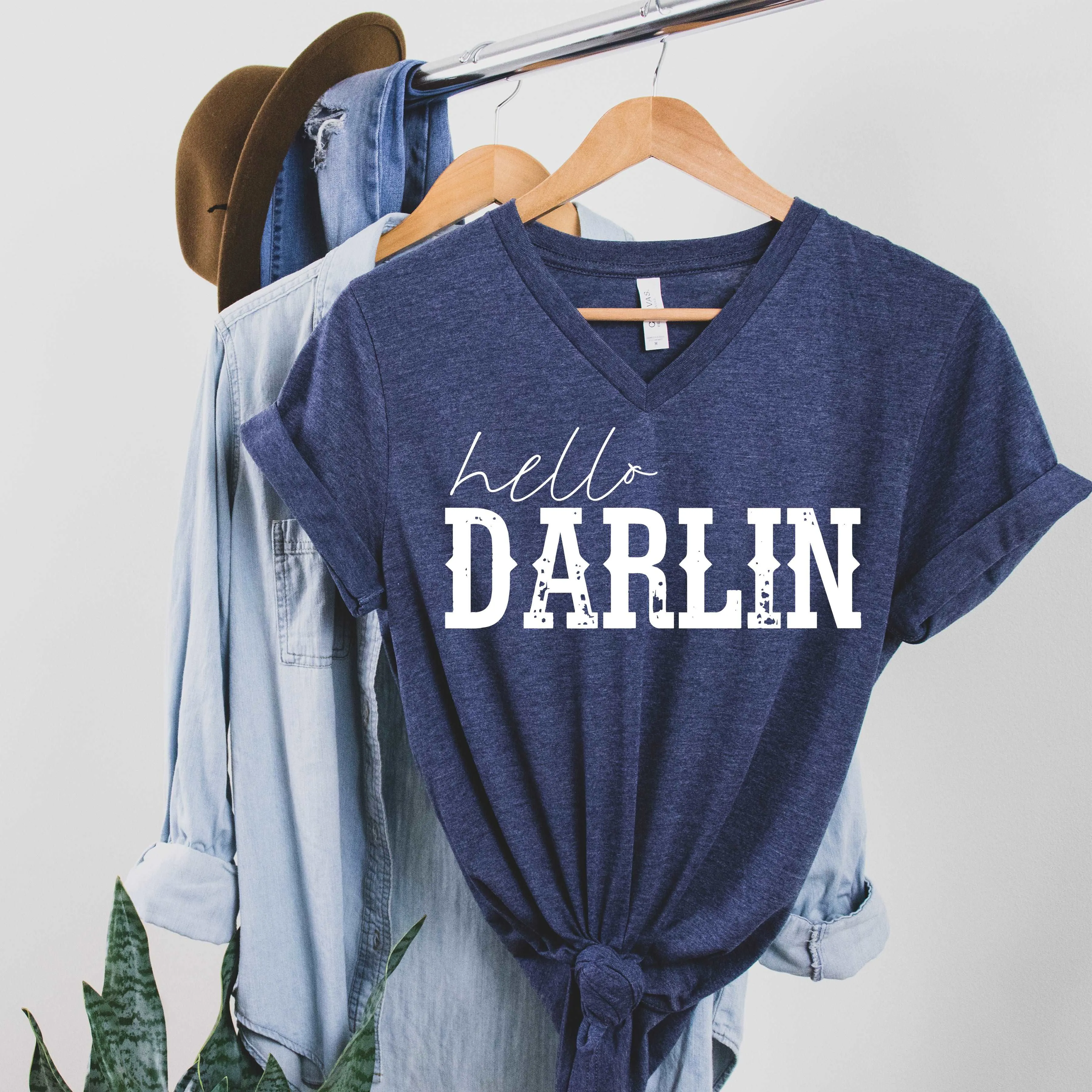 Hello Darlin' - heather navy