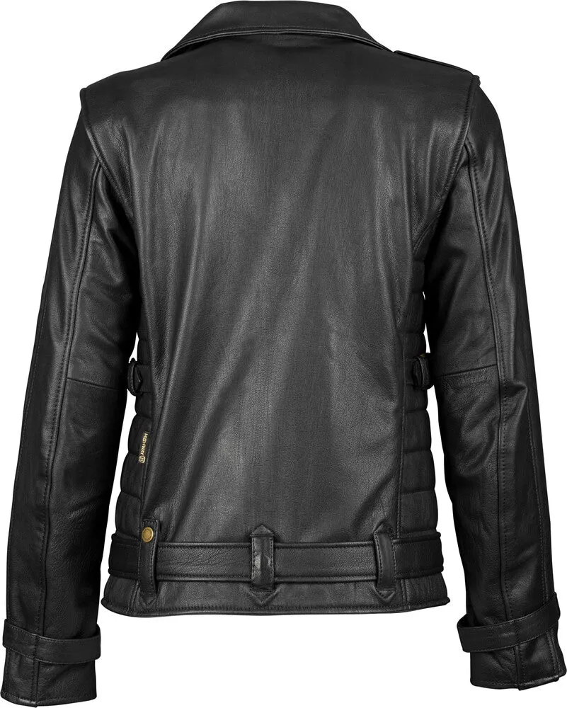 Highway 21 Women's Pearl Leather Motorcycle Riding Jacket