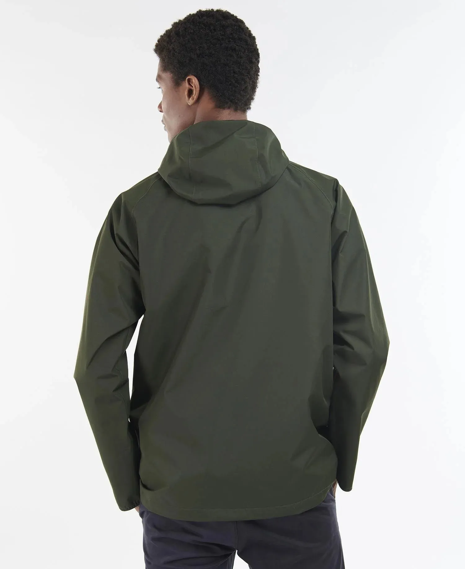 Hooded Domus Waterproof Jacket - Sage/Classic