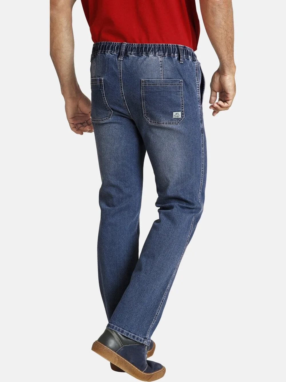 Jan Vanderstorm Vertti Relaxed Jeans, Dark Blue