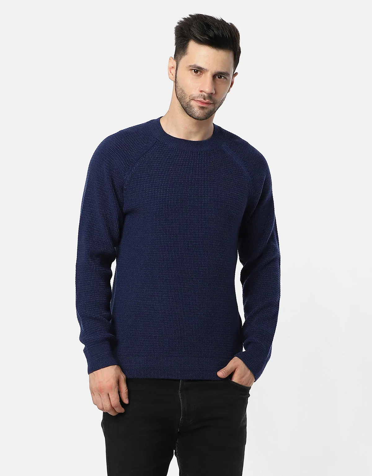 Knitted T-Neck Sweater For Men