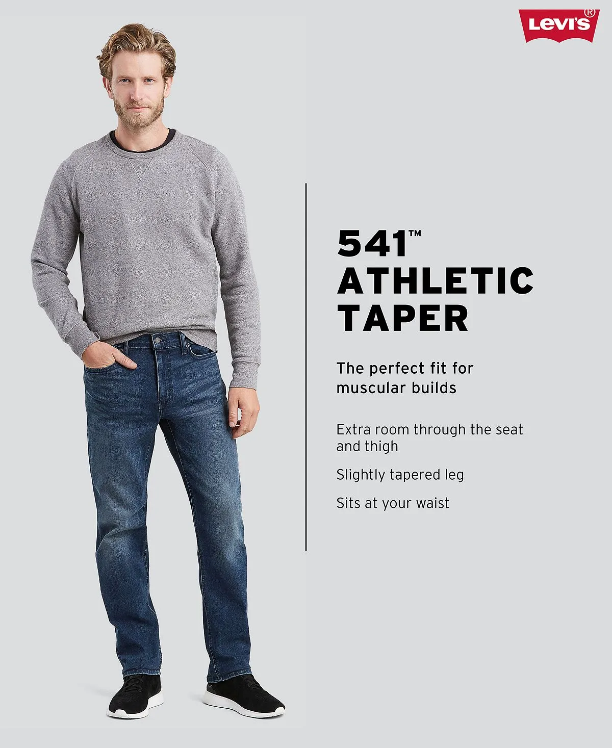 Levi's Men's 541 All-Season Athletic Fit Jeans in Technical Fabric