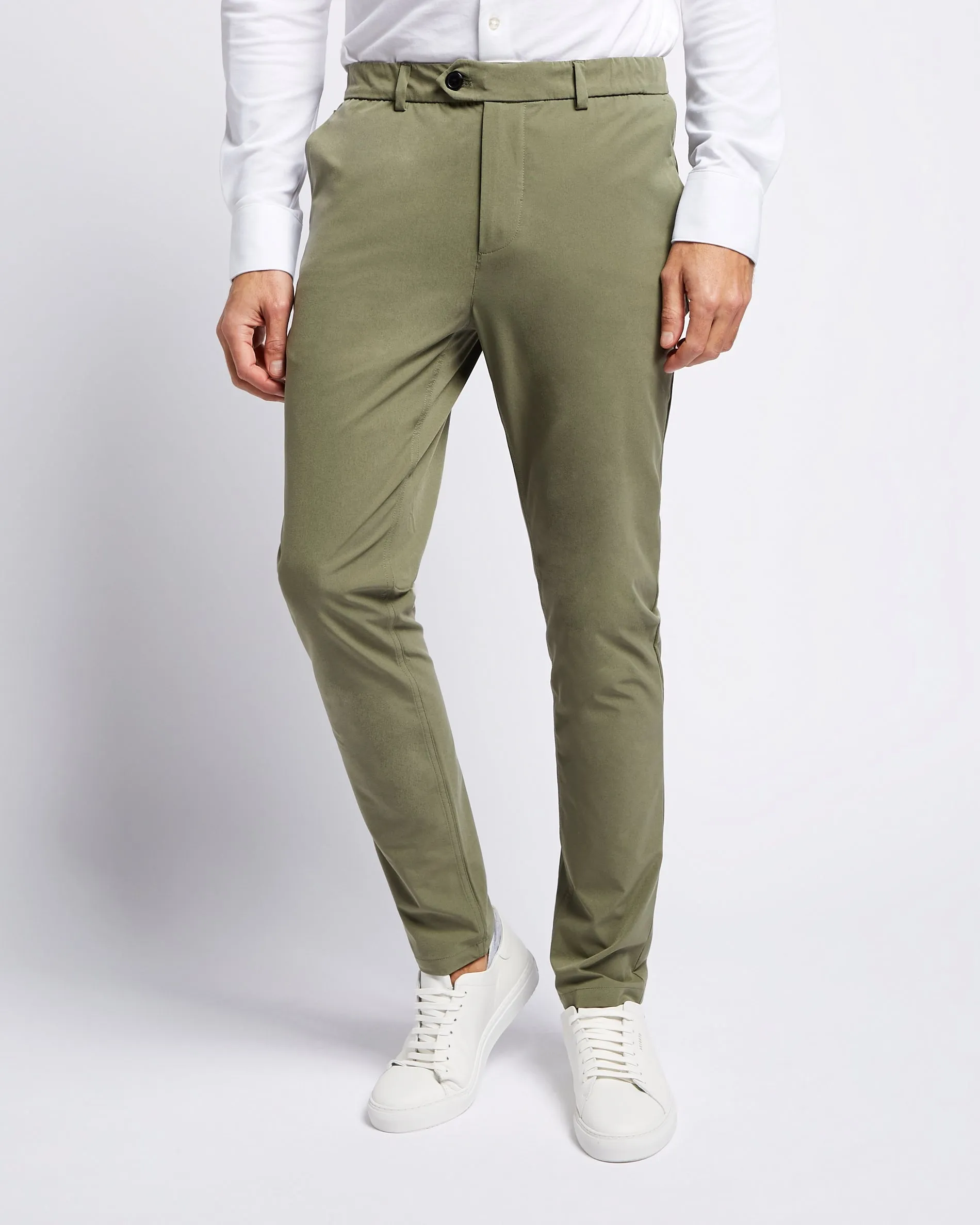 Light-weight pants olive