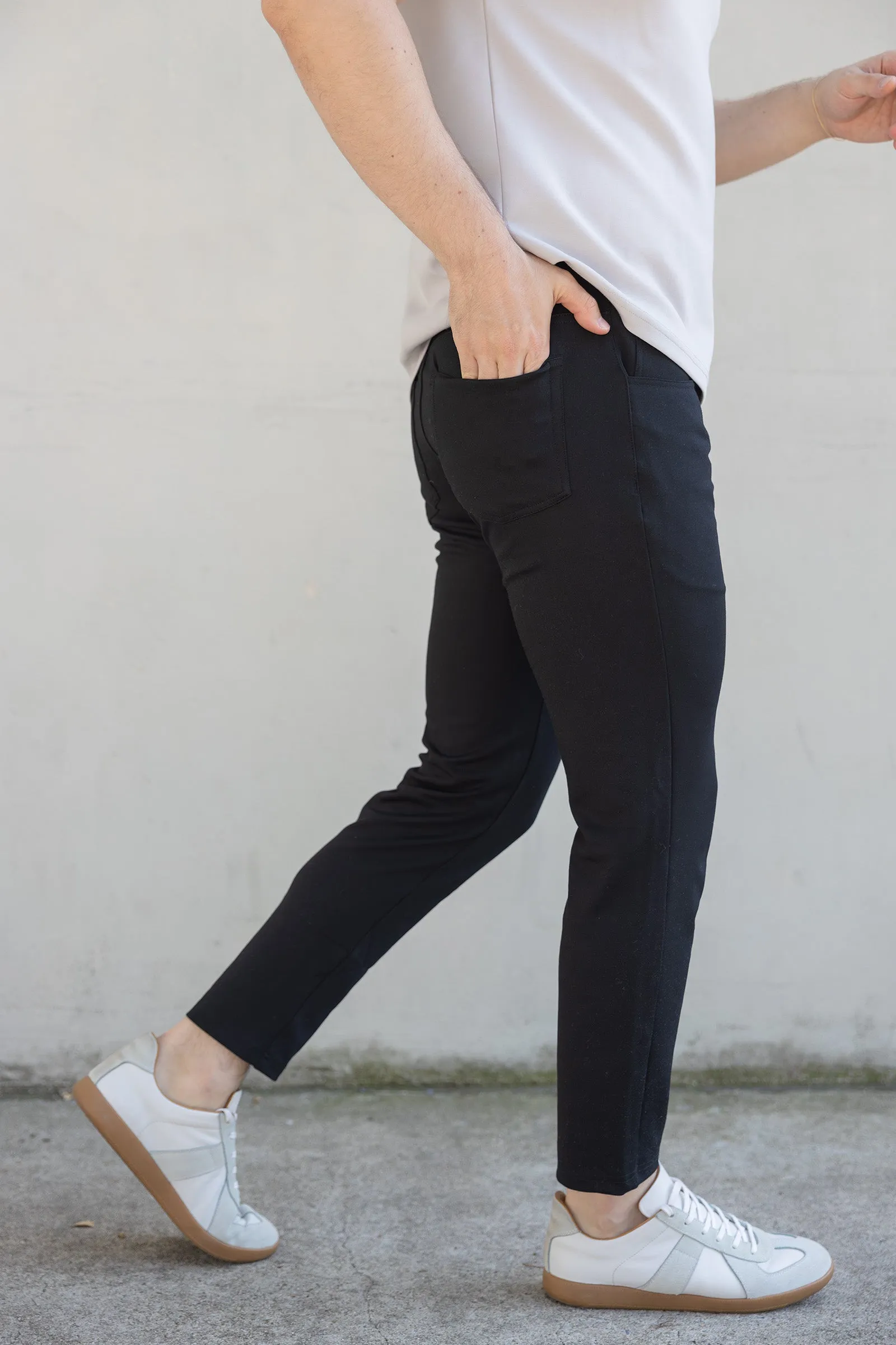 Mason Omni-Stretch Knit 5P Pants Black