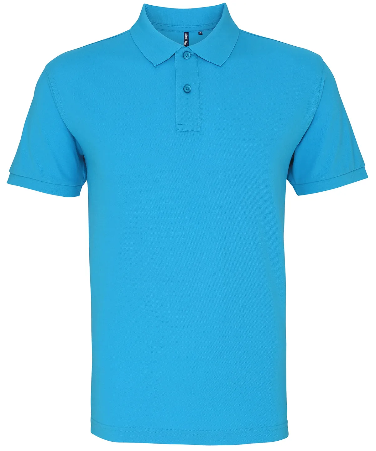 Mens Plain Short Sleeve Polo Shirt - Turquoise