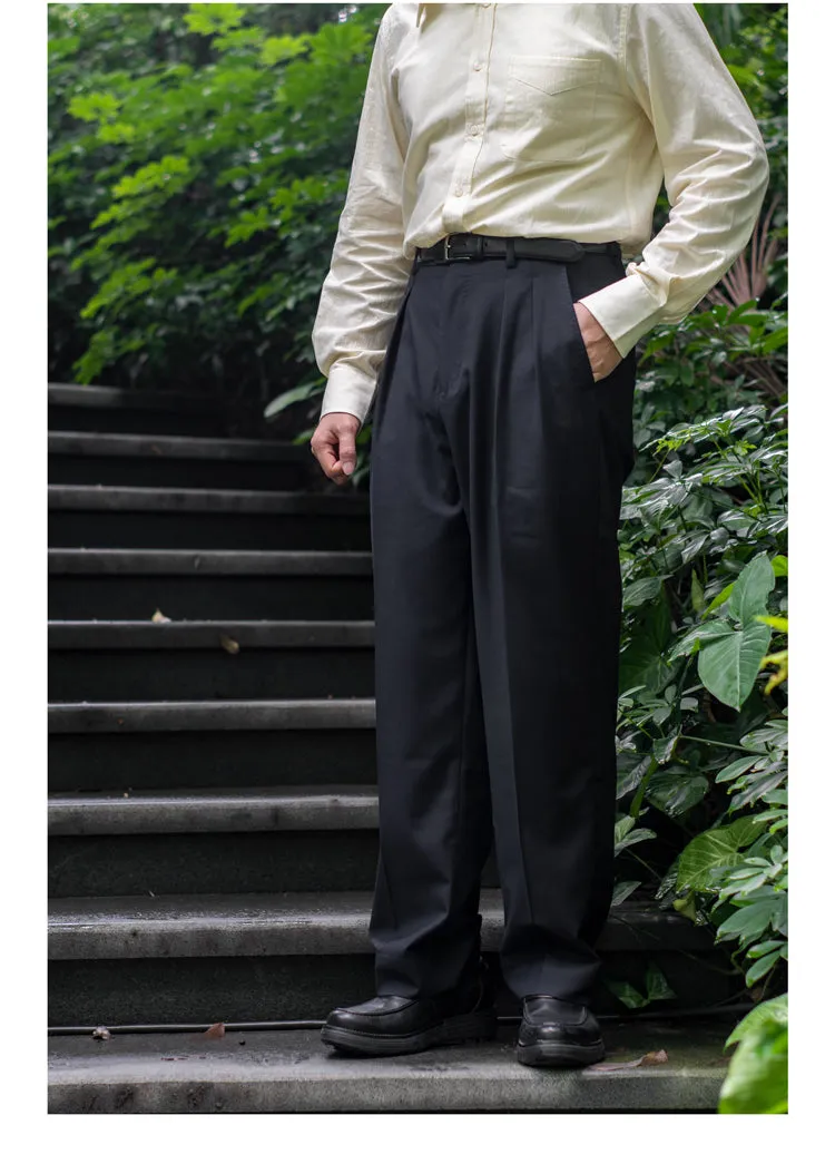 Men's Pleated Trousers