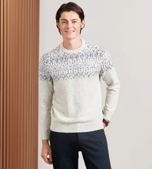 Modern Fit Nordic Crew Neck Sweater