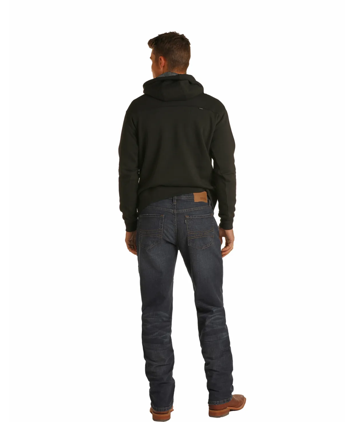 MTB1803 - Hooey X Rock&Roll Denim Men's Relaxed Fit Stretch Stackable Bootcut Jean