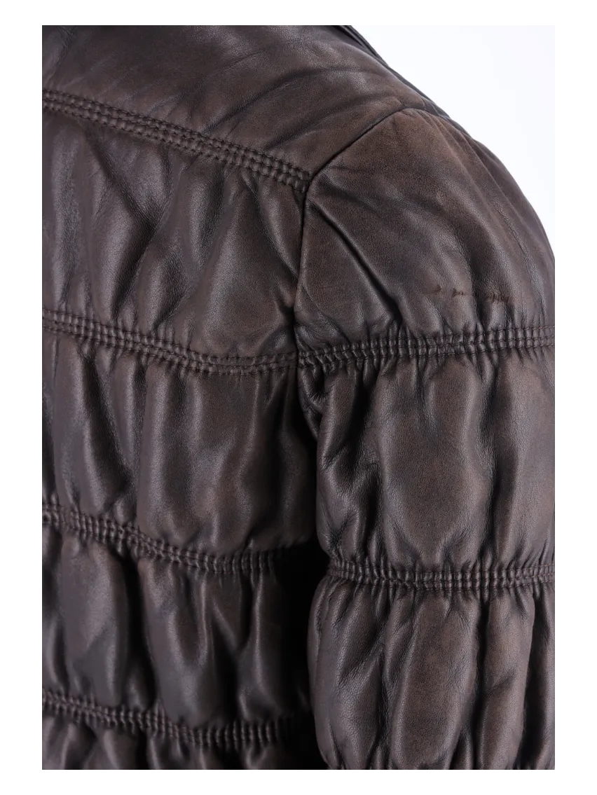 quilted leather jacket