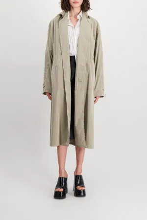 Sand fluid trench coat