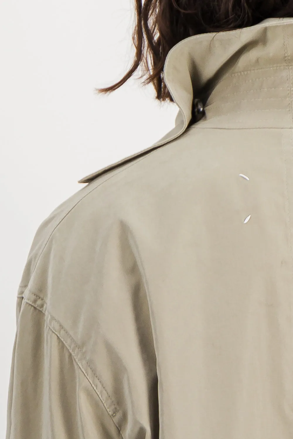 Sand fluid trench coat