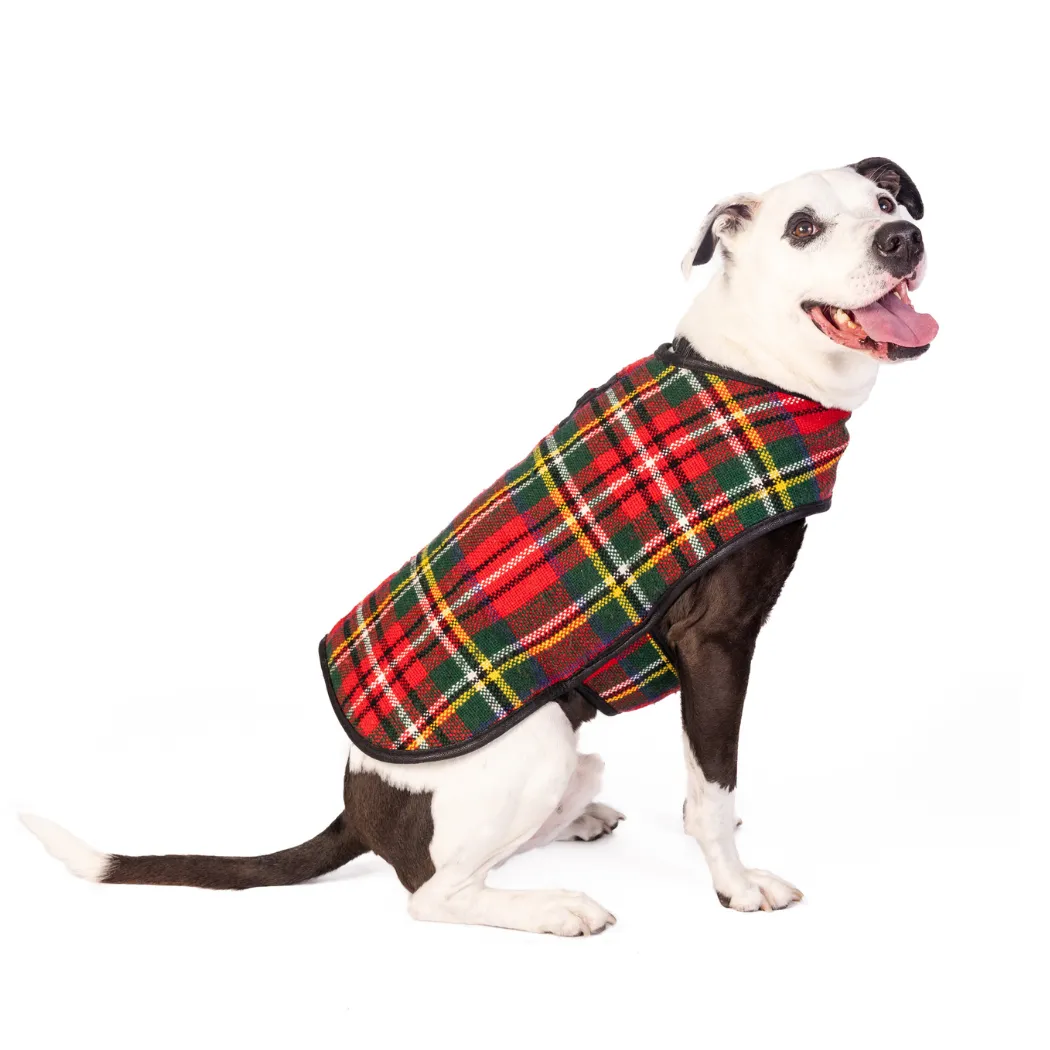 Scotty Plaid Dog Blanket Coat