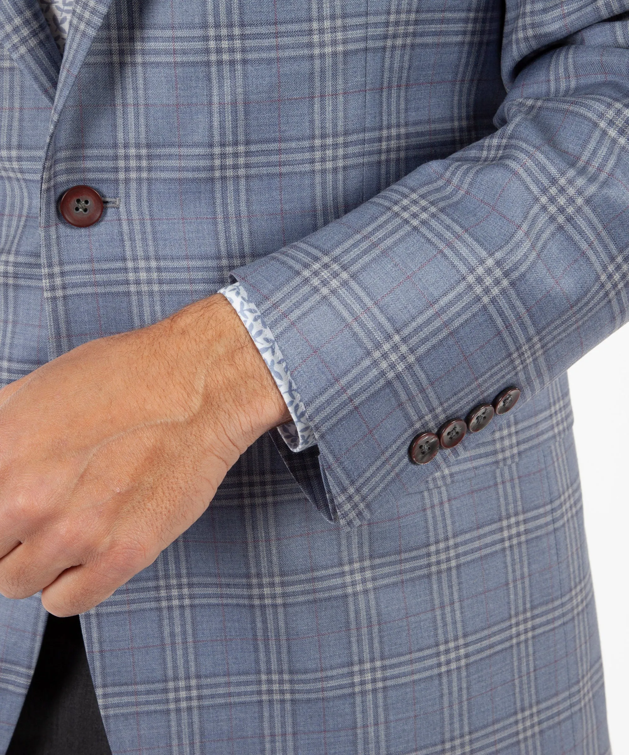 Signature Plaid 100% Superfine Wool Sport Coat