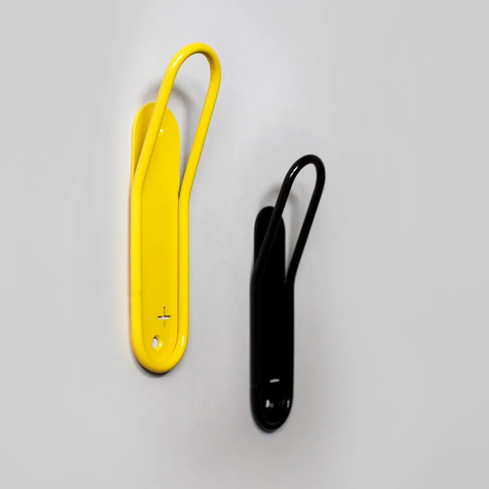 Stockholm Single Wall Hook - Black / Yellow