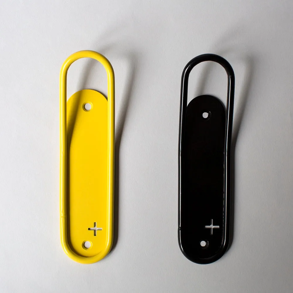 Stockholm Single Wall Hook - Black / Yellow