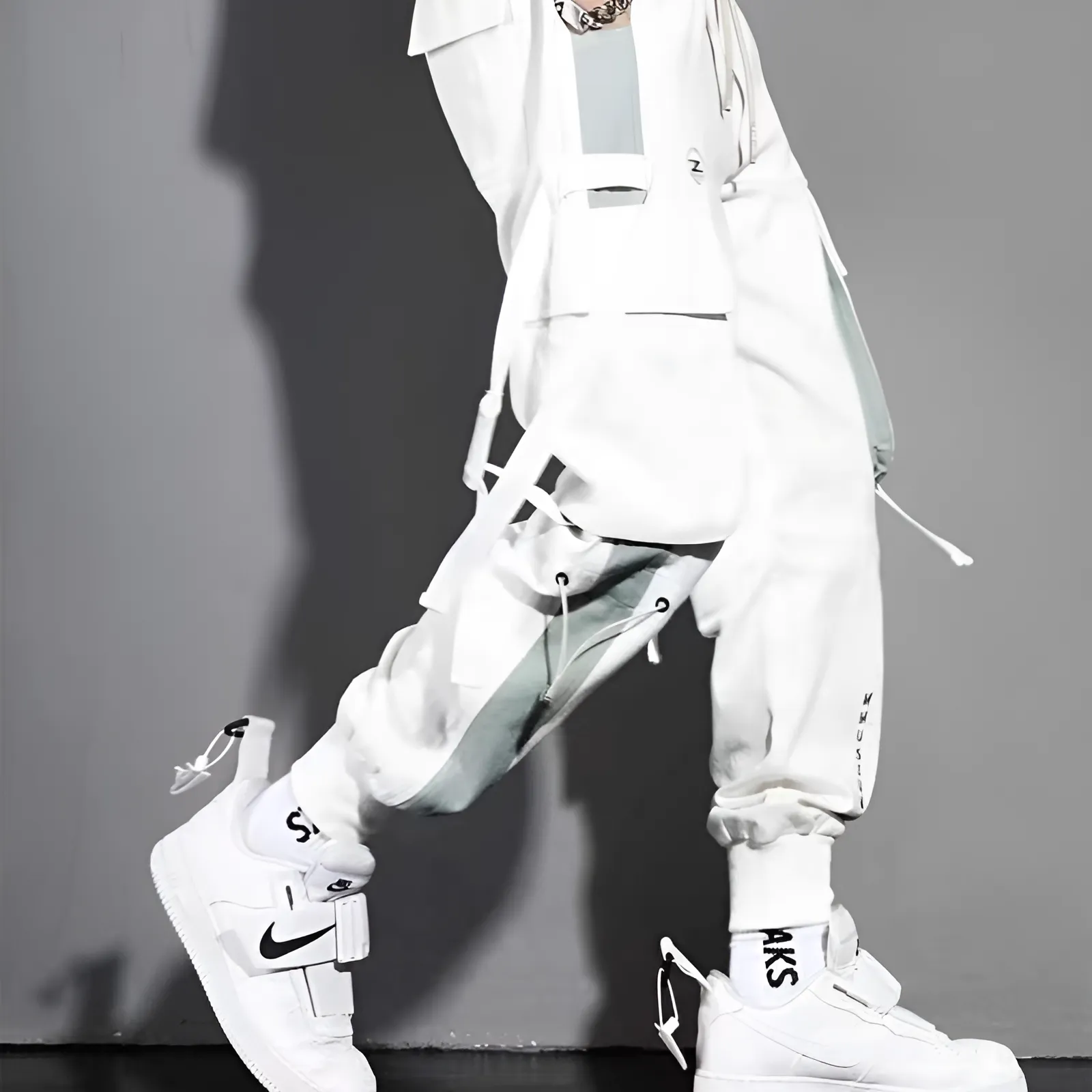 Techwear White Pants