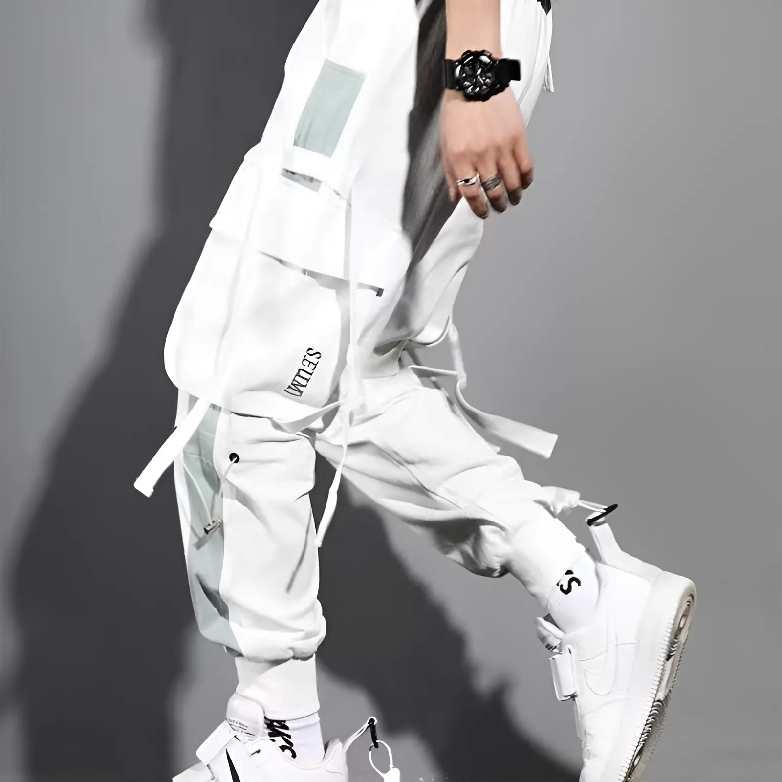 Techwear White Pants